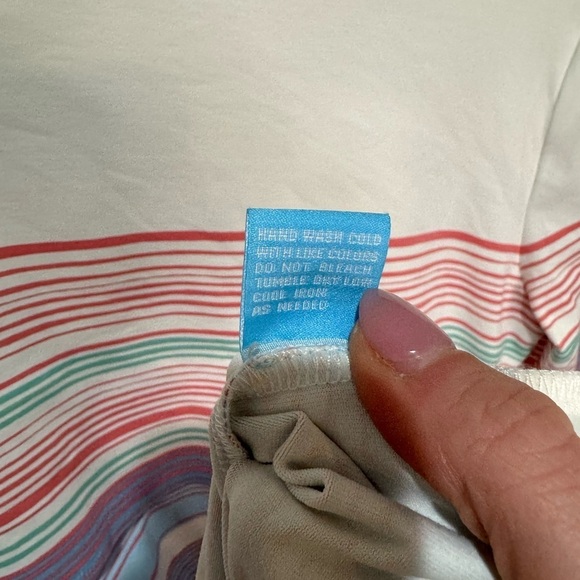 J. McLaughlin Catalina Cloth Nicola White Striped Dress‎ Large - Picture 8 of 8